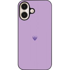Coque iPhone 16 - Valentine 2023 purpule single heart