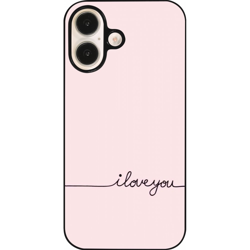 Coque iPhone 16 - Valentine 2023 i love you writing