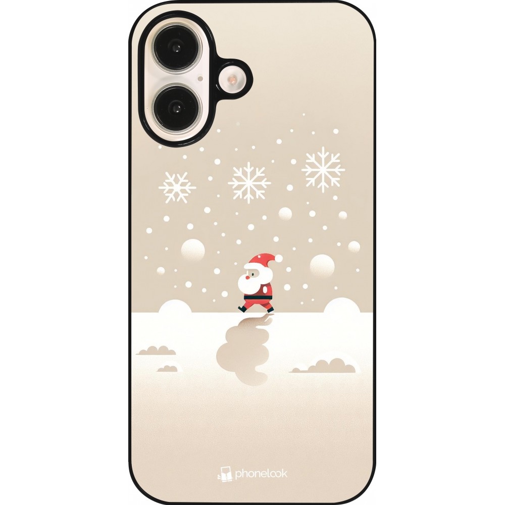 Coque iPhone 16 - Noël 2023 Minimalist Santa