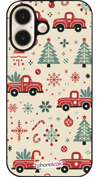 Coque iPhone 16 - Noël 2024 Camion Sapin