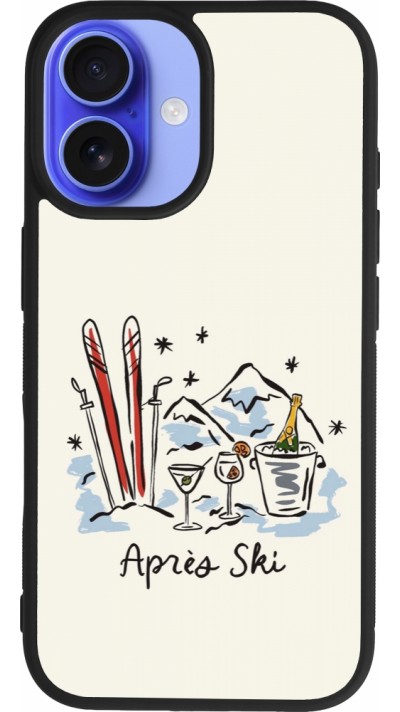 Coque iPhone 16 - Silicone rigide noir After the sky 2026