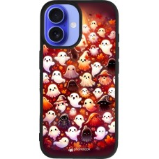 iPhone 16 Case Hülle - Silikon schwarz Gespenster Herbst niedlich