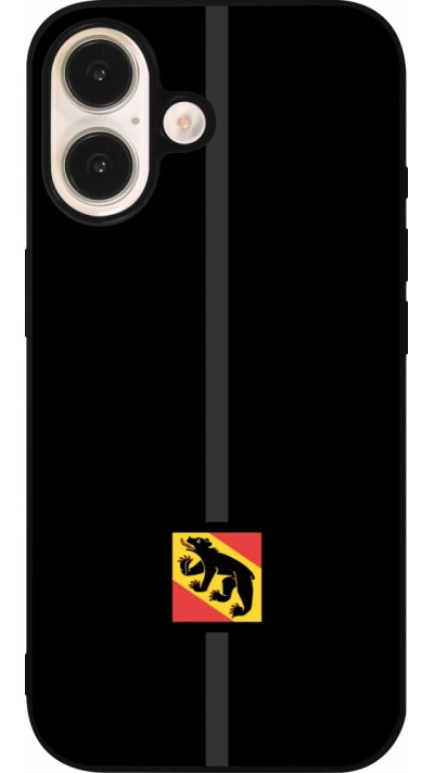 iPhone 16 Case Hülle - Silikon schwarz Kanton BE schwarz