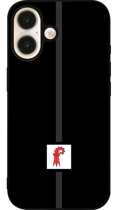 iPhone 16 Case Hülle - Silikon schwarz Kanton BL schwarz