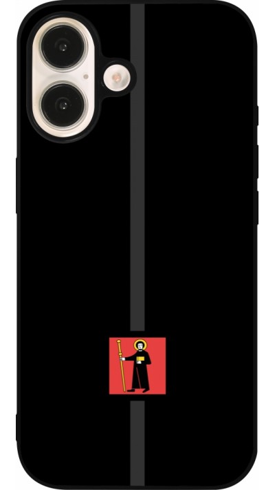 iPhone 16 Case Hülle - Silikon schwarz Kanton GL schwarz