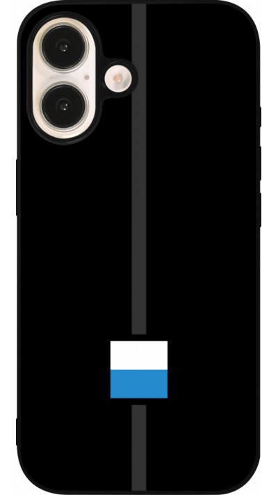 iPhone 16 Case Hülle - Silikon schwarz Kanton LU schwarz