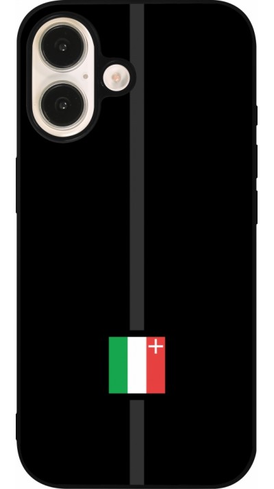 iPhone 16 Case Hülle - Silikon schwarz Kanton NE schwarz