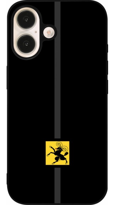 iPhone 16 Case Hülle - Silikon schwarz Kanton SH schwarz