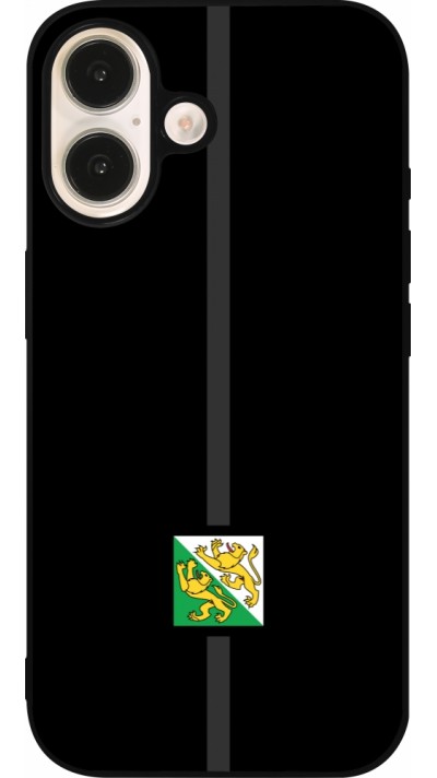 iPhone 16 Case Hülle - Silikon schwarz Kanton TG schwarz