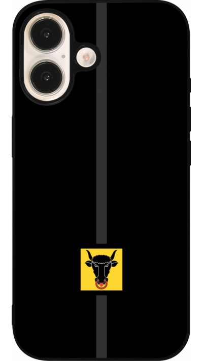 iPhone 16 Case Hülle - Silikon schwarz Kanton UR schwarz