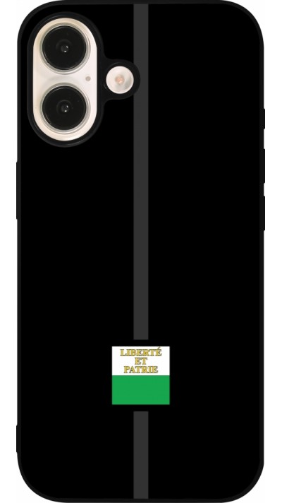 iPhone 16 Case Hülle - Silikon schwarz Kanton VD schwarz