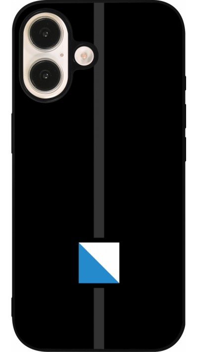 iPhone 16 Case Hülle - Silikon schwarz Kanton ZH schwarz