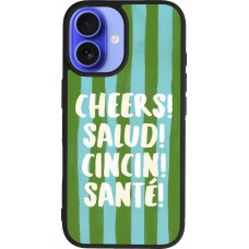 Coque iPhone 16 - Silicone rigide noir Cheers 2026