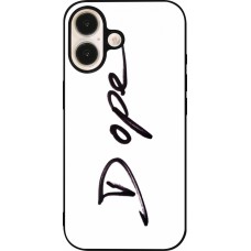 Coque iPhone 16 - Silicone rigide noir Dope