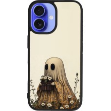 iPhone 16 Case Hülle - Silikon schwarz Halloween 2025 Ghost gardener