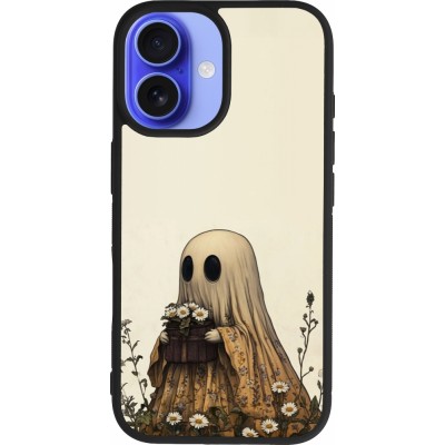 iPhone 16 Case Hülle - Silikon schwarz Halloween 2025 Ghost gardener