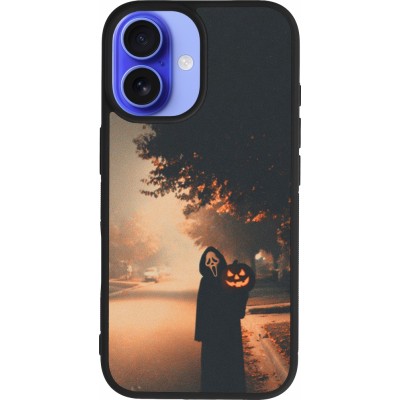 iPhone 16 Case Hülle - Silikon schwarz Halloween 2025 Scream