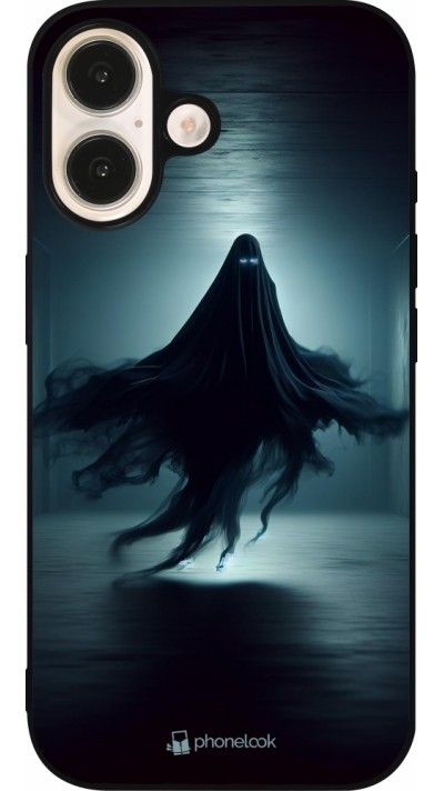 iPhone 16 Case Hülle - Silikon schwarz Halloween 2024 Spektraler Schatten