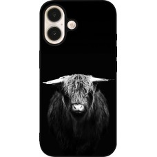 iPhone 16 Case Hülle - Silikon schwarz Highland calf black