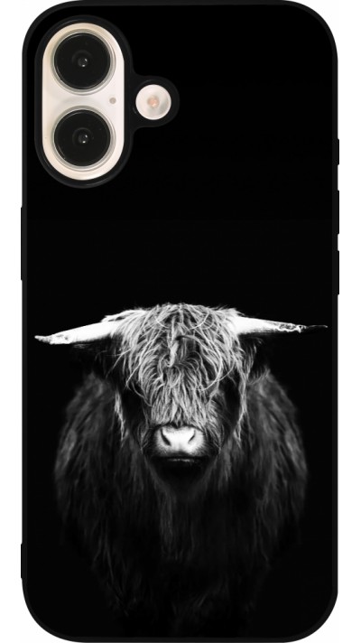 iPhone 16 Case Hülle - Silikon schwarz Highland calf black