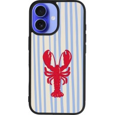 Coque iPhone 16 - Silicone rigide noir Red lobster 2026