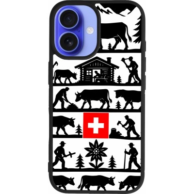 iPhone 16 Case Hülle - Silikon schwarz Poya Schweiz 1