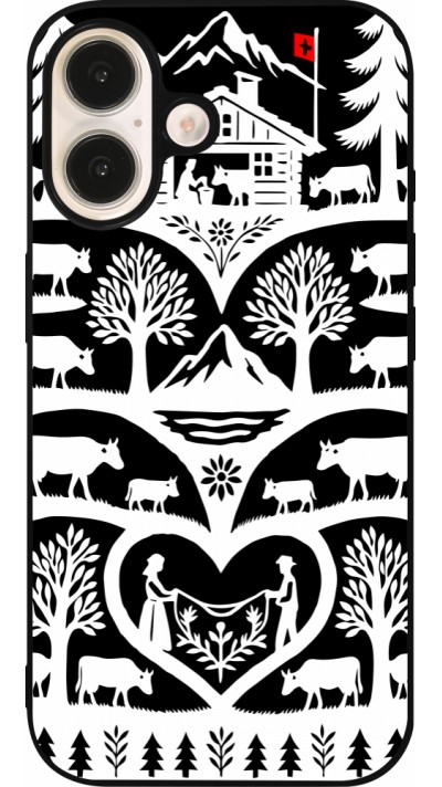 iPhone 16 Case Hülle - Silikon schwarz Poya Schweiz 2 schwarz