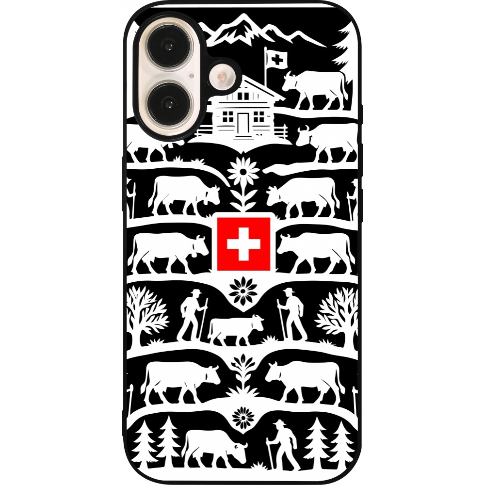 iPhone 16 Case Hülle - Silikon schwarz Poya Schweiz 3 schwarz