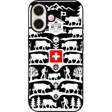 iPhone 16 Case Hülle - Silikon schwarz Poya Schweiz 3 schwarz