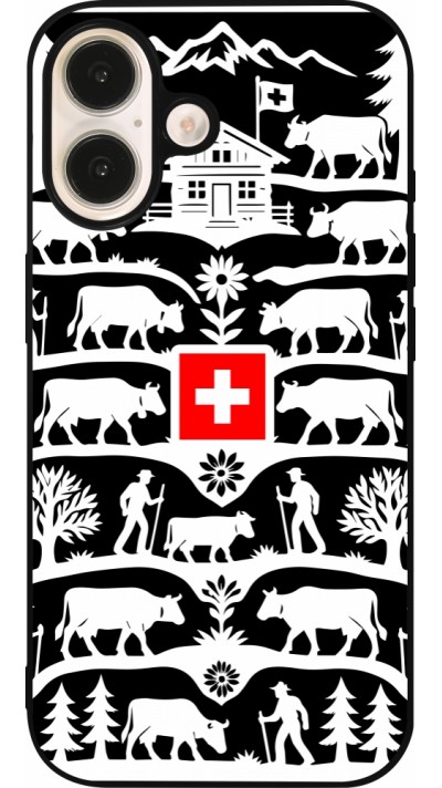 iPhone 16 Case Hülle - Silikon schwarz Poya Schweiz 3 schwarz