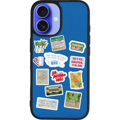 Coque iPhone 16 - Silicone rigide noir Seals of the Dominican Republic DTMF