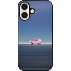 iPhone 16 Case Hülle - Silikon schwarz Spring 23 pink bus