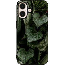Coque iPhone 16 - Silicone rigide noir Spring 23 fresh plants