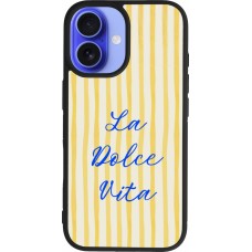 Coque iPhone 16 - Silicone rigide noir The good life 2026