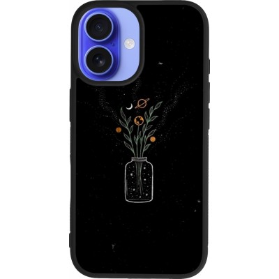 iPhone 16 Case Hülle - Silikon schwarz Vase black