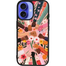 Coque iPhone 16 - Silicone rigide noir Womens day 2026 8