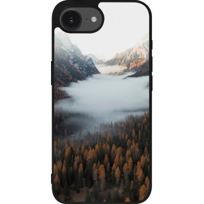 iPhone 16e Case Hülle - Silikon schwarz Autumn 22 forest lanscape