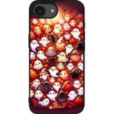 iPhone 16e Case Hülle - Silikon schwarz Gespenster Herbst niedlich