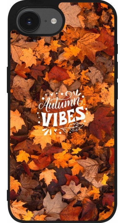 iPhone 16e Case Hülle - Silikon schwarz Autumn 25 Autumn vibes
