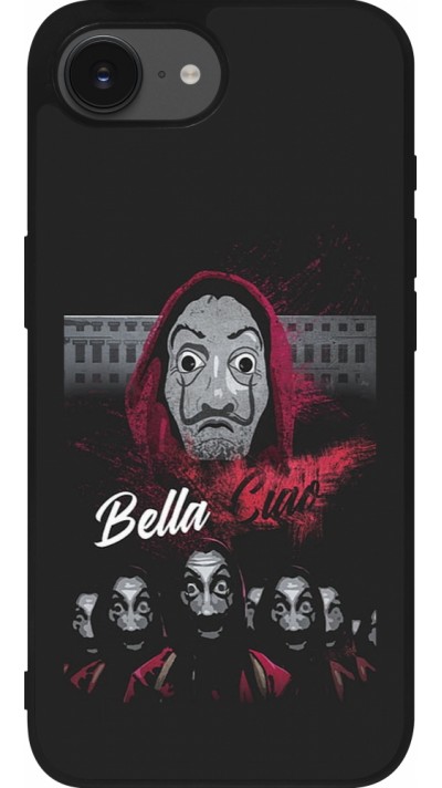 Coque iPhone 16e - Silicone rigide noir Bella Ciao
