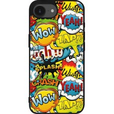 iPhone 16e Case Hülle - Silikon schwarz Cartoons slogans