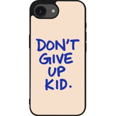 iPhone 16e Case Hülle - Silikon schwarz Dont give up kid 2026