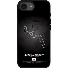 Coque iPhone 16e - Silicone rigide noir F1 Track 2025 Japan