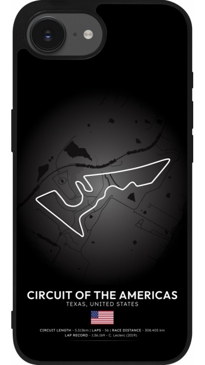 Coque iPhone 16e - Silicone rigide noir F1 Track 2025 United States