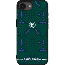 iPhone 17e / 16e Case Hülle - Silikon schwarz Saudi Arabien 2026 personalisierbares Fussballtrikot
