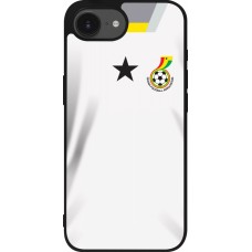 iPhone 16e Case Hülle - Silikon schwarz Ghana 2022 personalisierbares Fussballtrikot