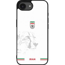 iPhone 17e / 16e Case Hülle - Silikon schwarz Iran 2026 personalisierbares Fussballtrikot