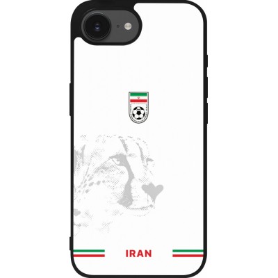 iPhone 17e / 16e Case Hülle - Silikon schwarz Iran 2026 personalisierbares Fussballtrikot