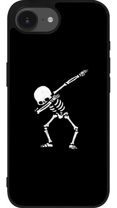 Coque iPhone 16e - Silicone rigide noir Halloween 19 09