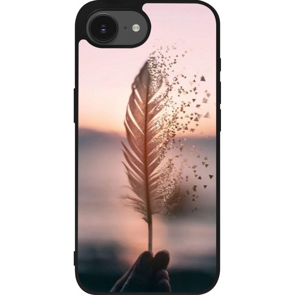iPhone 16e Case Hülle - Silikon schwarz Hello September 11 19
